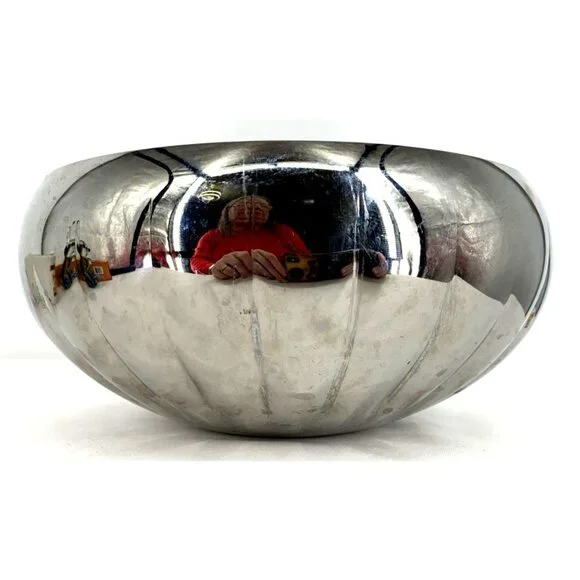 Georg Jensen Bernadotte Stainless Steel Large Bowl 10" Dia Denmark - Picture 5 of 9